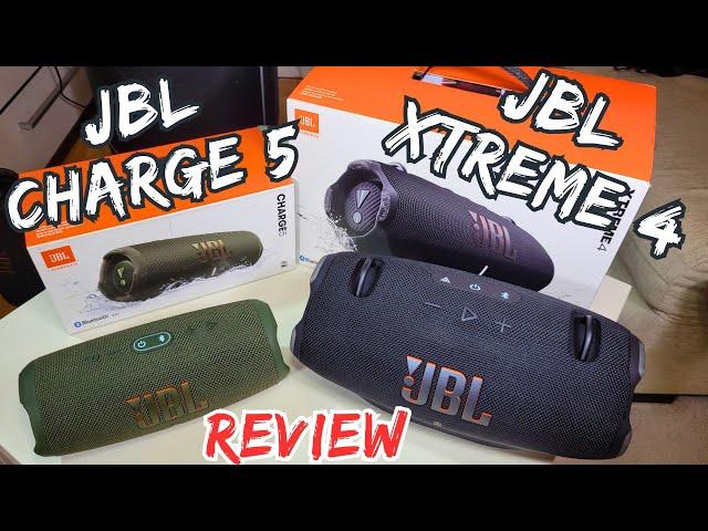 JBL Xtreme 4 VS JBL Charge 5 Cross-Comparison Review + SOUND  TEST