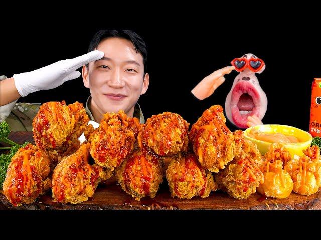 (SUB) Chicken Party with Korean Special Forces UDT (kkkong_S)! | REALMOUTH ANIMATION ASMR MUKBANG