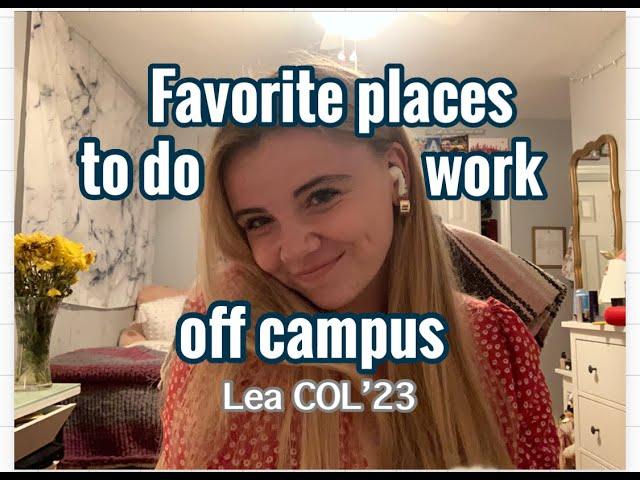 Favorite Places to Work Off-Campus | Georgetown Stories