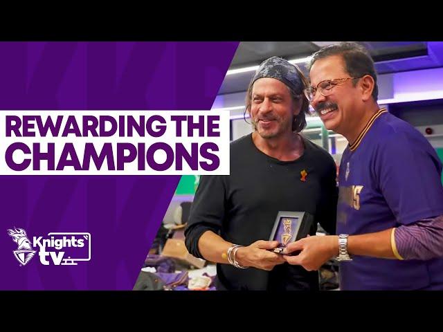 Shah Rukh Khan Joins the KKR Dressing Room Awards after Final | #KnightsTV | TATA IPL 2024