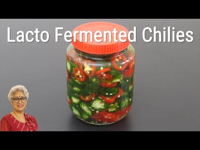 Lacto Fermented Green Chilies - Pickled Chillies - Fermented  Pickled Jalapeños | Skinny Recipes