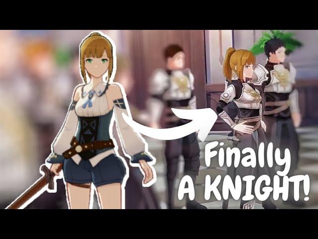 ELLIN finally becomes a KNIGHT!