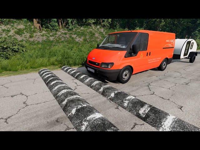 Mobil vs Speed bumps vs potholes #25 beamng.drive live 5