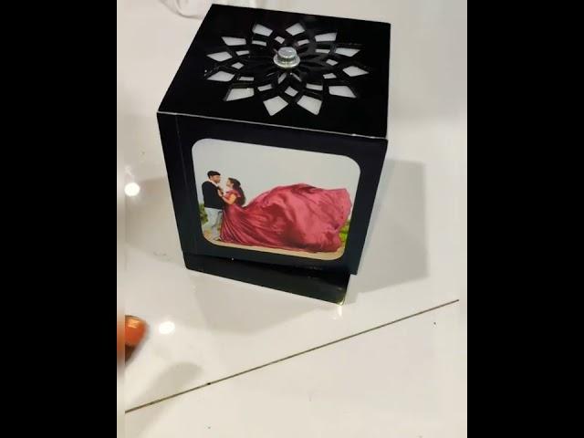 Amazon personalised rotating photo lamp