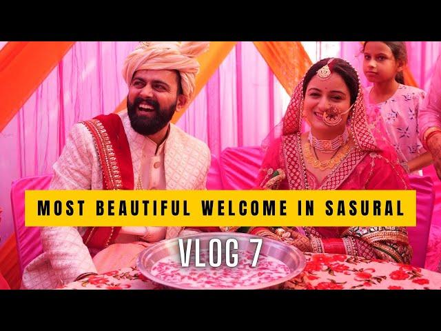 Most beautiful BRIDE welcome in sasural| vidai and Pagphera rasam ️‍🩹Jammu