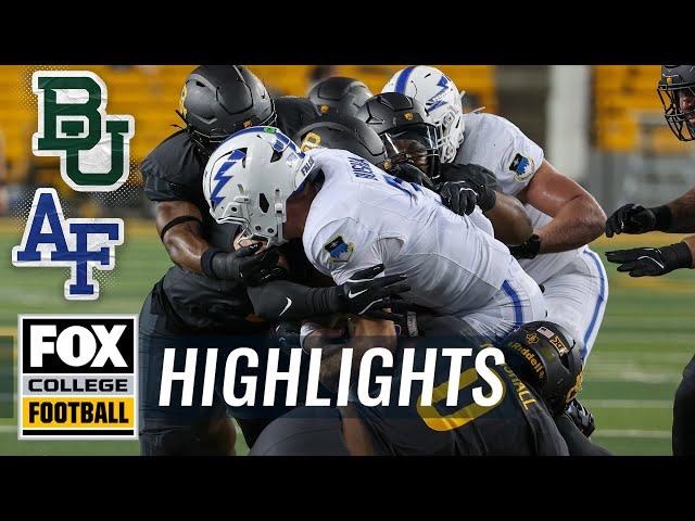 Air Force Falcons vs. Baylor Bears Highlghts | FOX College Football