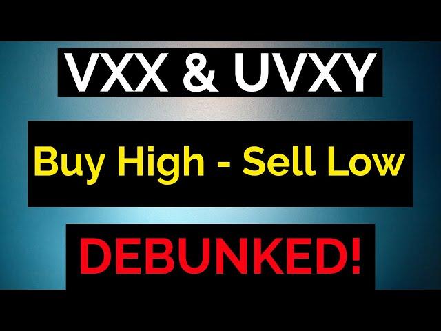 How VXX & UVXY Work?  -  Buy High Sell Low is DEBUNKED