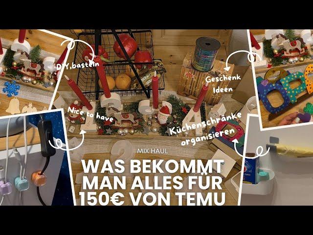 Was bekommt man alles für 150,bei Temu???,mix-haul,Produkte austesten,Weihnachten,Deutsch,Temu haul