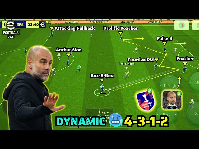 Dynamic 4-3-1-2  Best Possession Formation You Must Try In eFootball 25 | Best Possession Formation