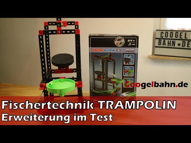 Angehüpft: Die Trampolin-Erweiterung für Fischertechnik Dynamic Kugelbahnen | coogelbahn.de