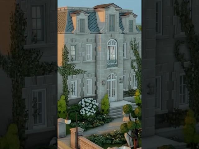 French Château with Greenhouse | The Sims 4 Speed Build #sims4 #customcontent #sims4build