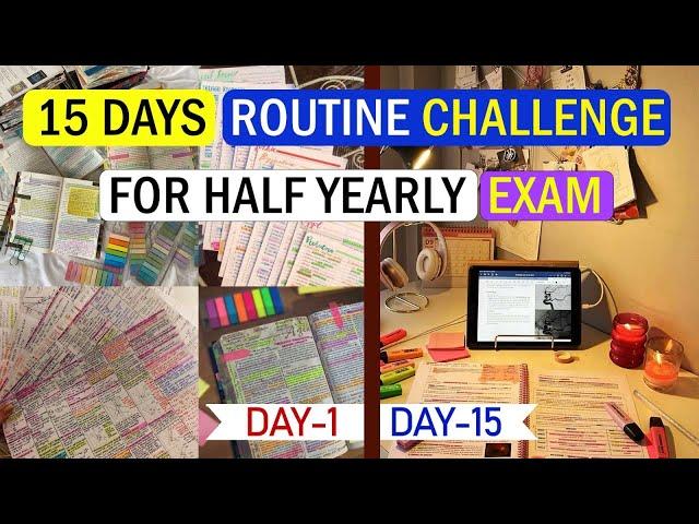 Hack Your Exams to Score Highest Marks in Just 15 DAYS| A CHALLENGE,Routine and Study Hacks