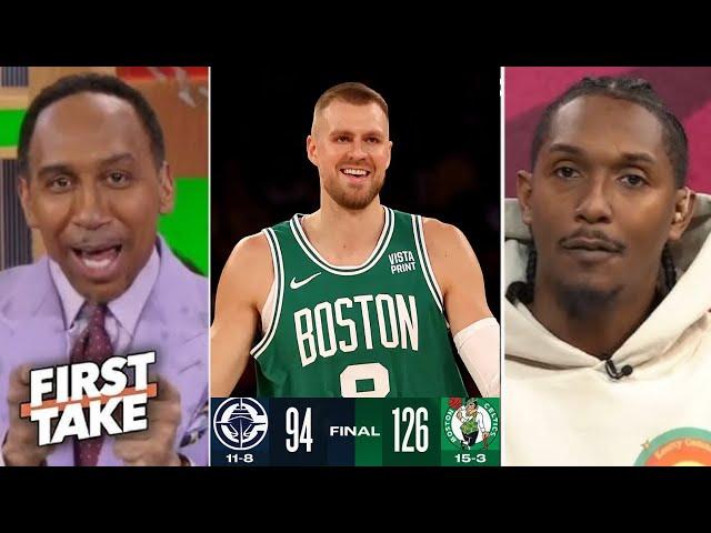 FIRST TAKE| Celtics are best team in NBA! - Lou on Celtics rout Clippers 126-94 in Porzingis' return