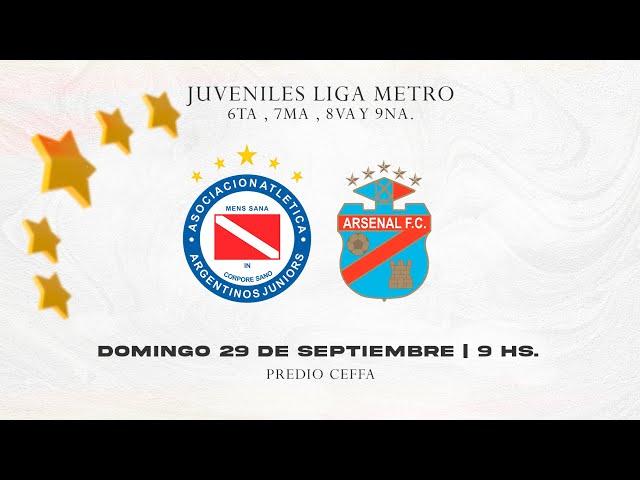  JUVENILES LIGA METRO: ARGENTINOS JRS vs. Arsenal