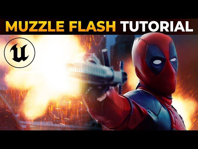 Create MUZZLE FLASH Gun FX for Unreal 5 Cinematics