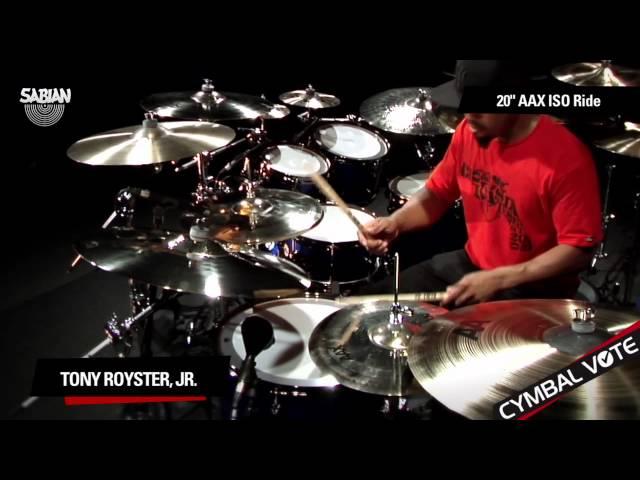 CYMBAL VOTE - Tony Royster Jr Demo's the 20" AAX ISO Ride