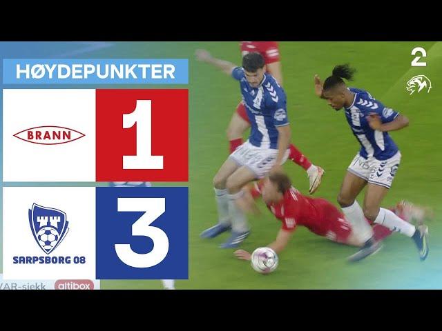 Brann 1 - 3 Sarpsborg 08 - Høydepunkter