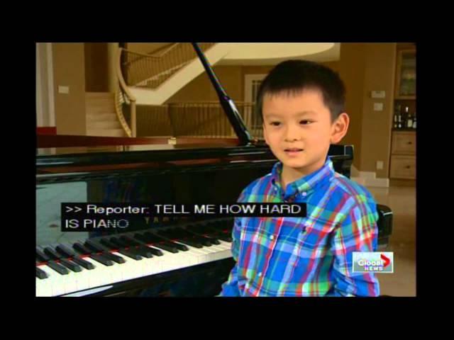 Global News: 5 Years Old Ryan Wang will Perform in Carnegie Hall, Italy, and China