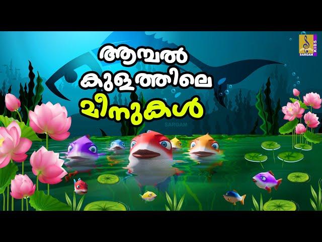 ആമ്പൽകുളത്തിലെ മീനുകൾ | Cartoon Stories Malayalam | Fish Stories Malayalam #cartoons #fish