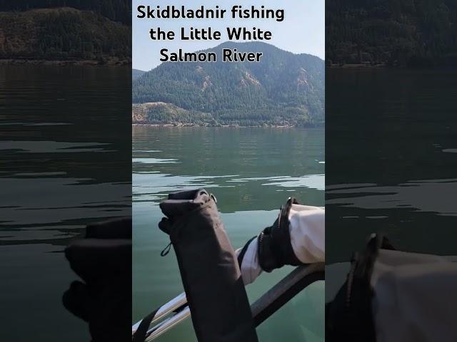 Skidbladnir fishing the entrance of the Little White Salmon River. #fishing #alumaweld #Lamiglass