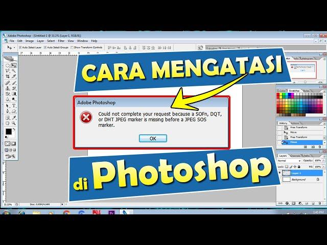 Cara mengatasi could not complete request because a SOFn, DQT, or DHT JPEG marker is missing