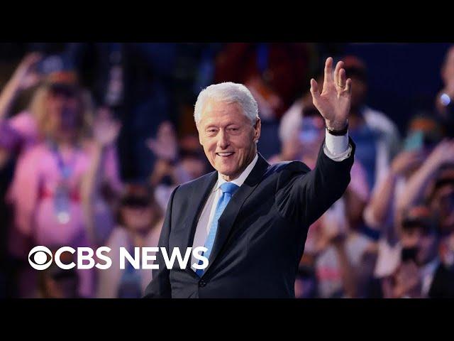 Bill Clinton compares Trump and Kamala Harris' dedication to service in DNC speech