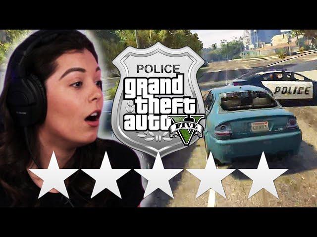 Real Police Try Escaping 5 Stars in Grand Theft Auto V • Professionals Play