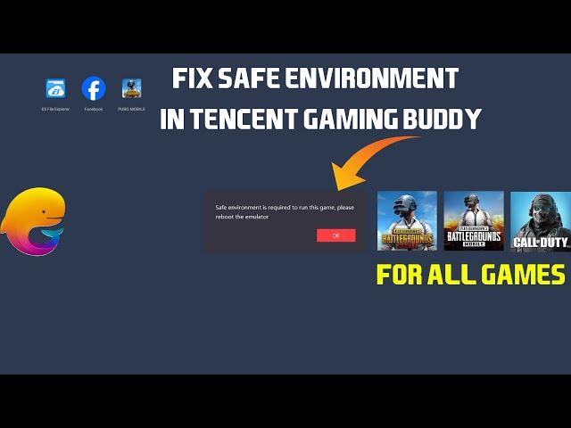 Fix Safe Environment Issue In Tencent Gaming Buddy 7.1 | For All Games | Latest Version | 2024