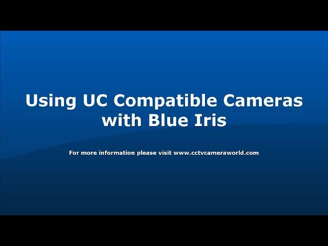 How to use ONVIF cameras with Blue Iris