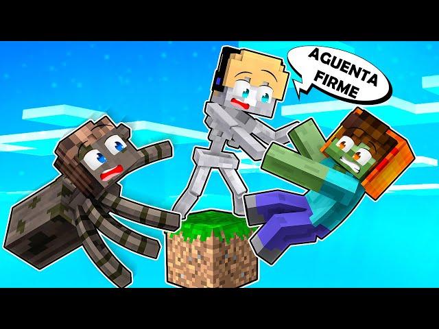 VIRAMOS MONSTROS E FICAMOS PRESOS EM UM BLOCO NO MINECRAFT !