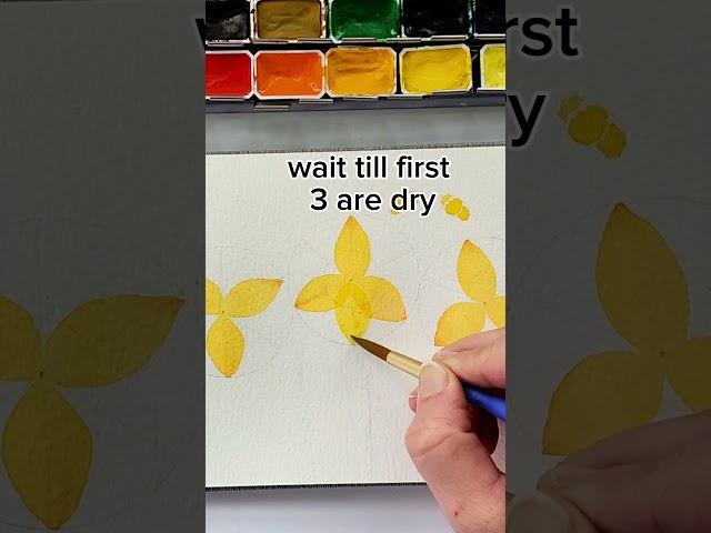 Easy Watercolor Flowers for Beginners | Daffodils  #watercolor #painting #art #watercolour