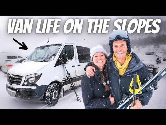 WE SKIED 6 MOUNTAINS IN 6 DAYS LIVING IN OUR VAN! (Colorado van life)