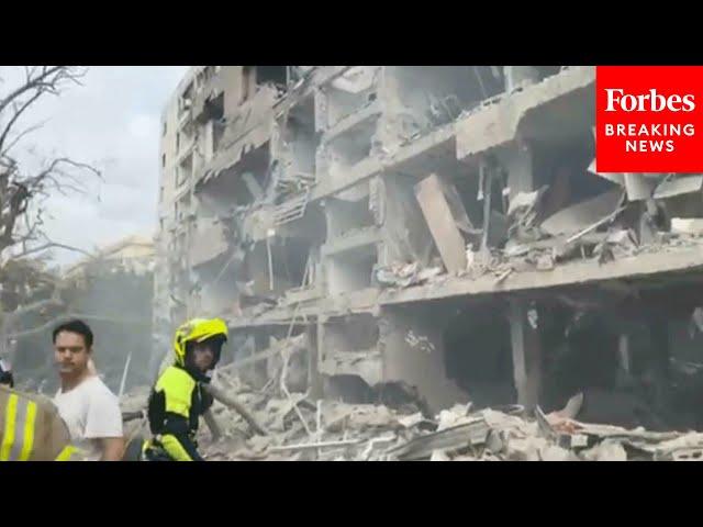 Iranian Missile Strike Leaves 'Large-Scale Destruction' In Central Israel