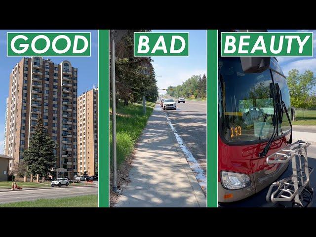 I love this bus... but where are the bike lanes? (Woodbine to Glenmore Landing)