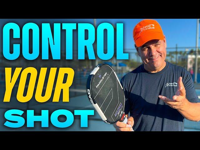 Control of Your Shot To Elevate Your Pickleball Game