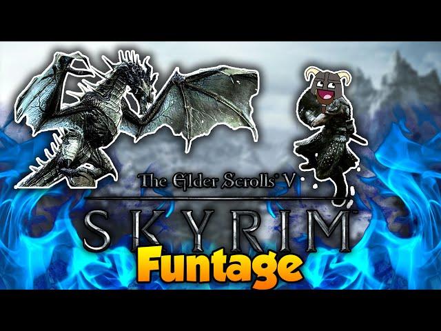 The Elder Scrolls V: Skyrim Funtage w/ Arctic ( Skyrim Funny Moments )