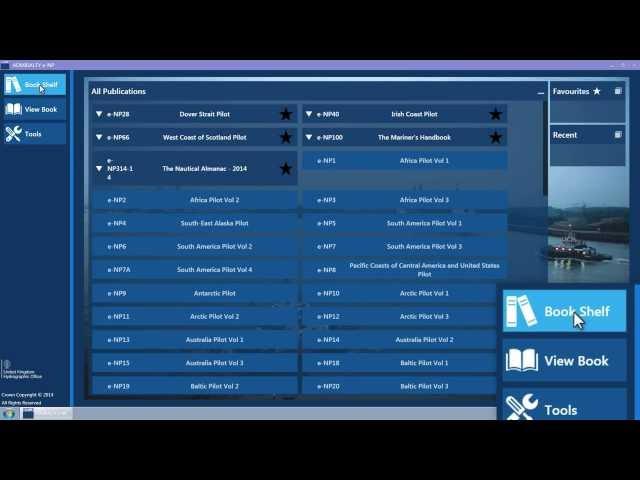 ADMIRALTY e-Nautical Publications (e-NPs) Book Shelf