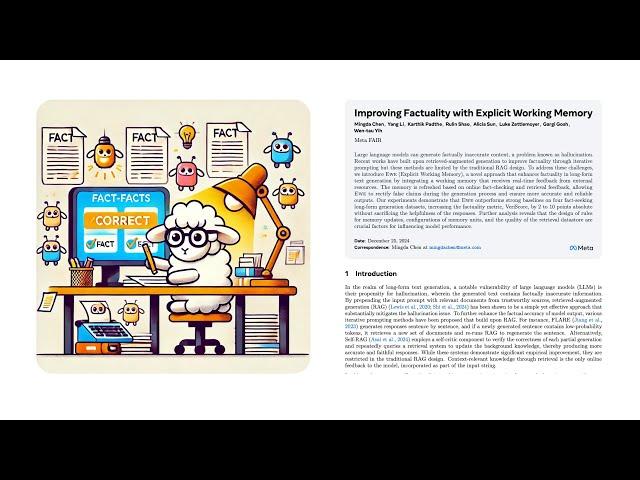 LLMs Hallucinate? Improving Factuality with Explicit Working Memory (Paper Walkthrough)