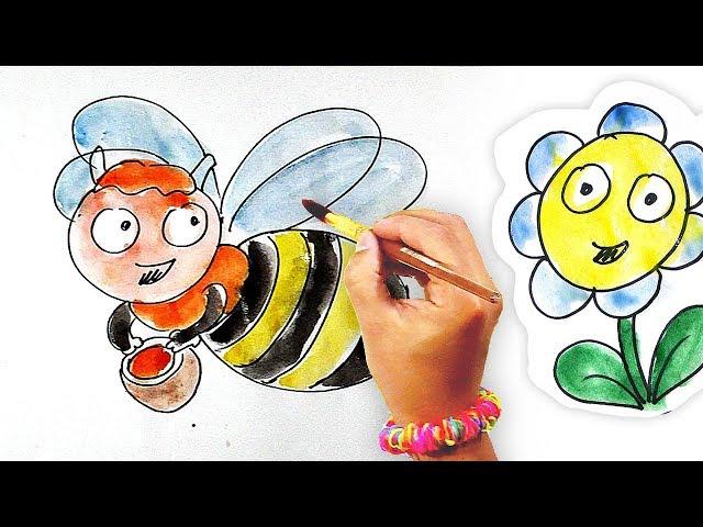 Раскраска для детей / Рисунки Ромашки / Рисуем НАСЕКОМЫХ
