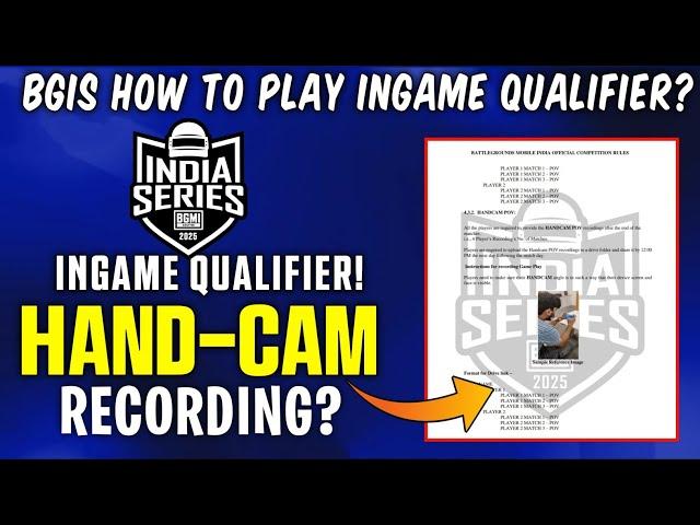 BGIS HOW TO PLAY INGAME QUALIFIER? | HANDCAM RECORDING BGIS