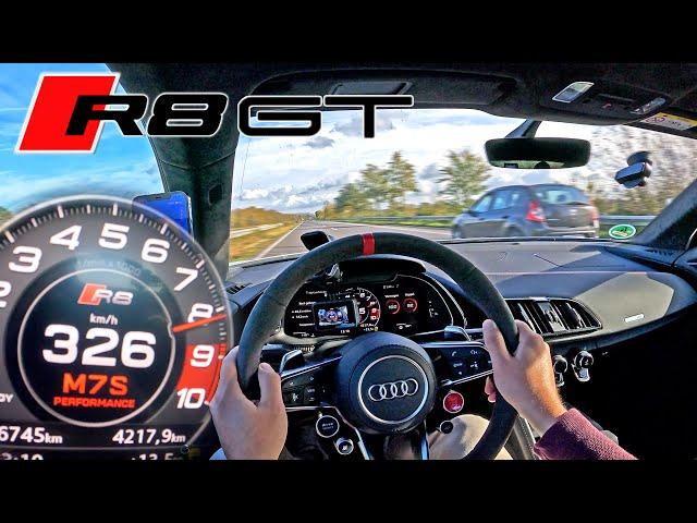 AUDI R8 GT // TOP SPEED on GERMAN AUTOBAHN