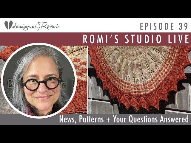 Romi's Studio, Episode 39: the Cactus Flower shawl