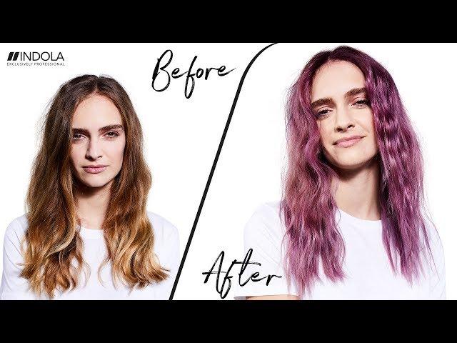 How to create #violethair hair styling