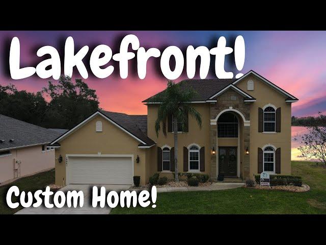 Custom Lakefront Home For Sale in Clermont Florida with Private Dock on Saw Mill Lake