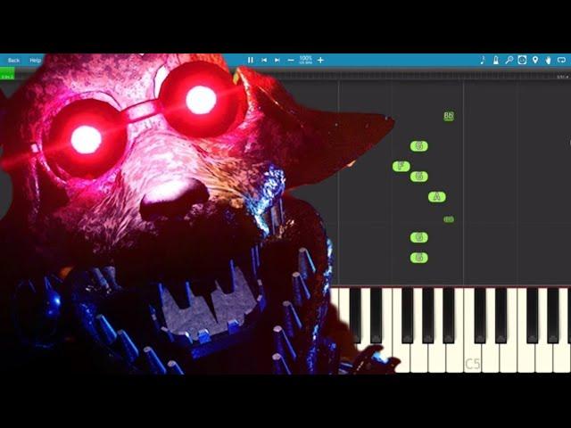 Joy of Creation Story Mode Song - Don't Let Them See You - TryHardNinja - Piano Cover / Tutorial