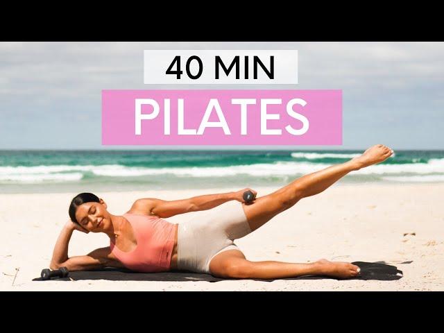 40 MIN FULL BODY WORKOUT || Intermediate Pilates With Weights