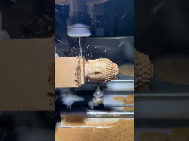 #cncrouter 3D Wooden Buddha statue carving cnc router