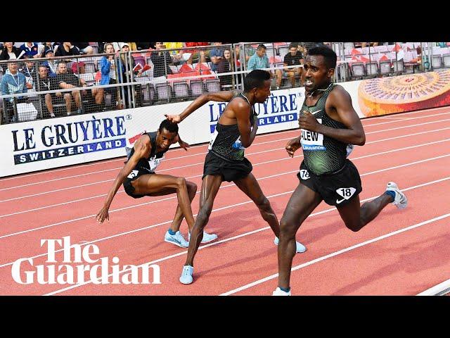 Shorts-pulling incident mars men's 5,000m at Diamond League