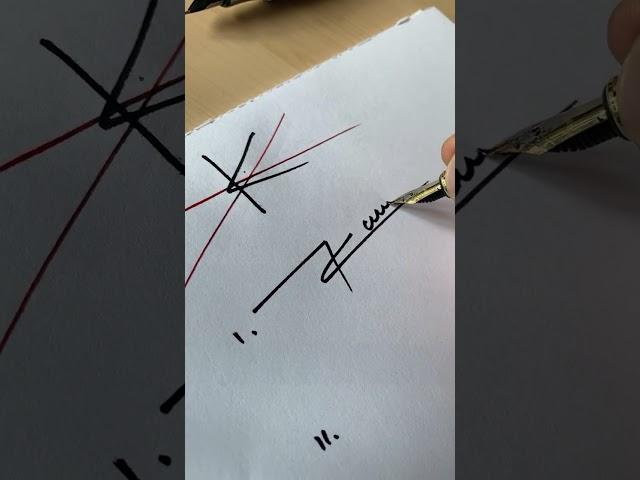 How to sign the letter K?️