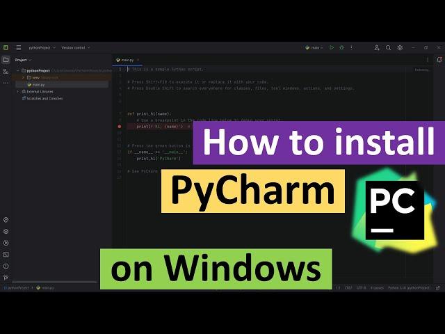 How to Install PyCharm Community Edition on Windows